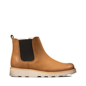 Clarks Crown Halo Kid Originals Μποτακια για αγορια καφε | CLK803HKY