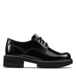 Clarks Orianna Derby Σκαρπίνια γυναικεια μαυρα | CLK432NRF