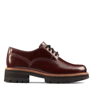 Clarks Orianna Derby Σκαρπίνια γυναικεια μπορντο | CLK825BDX